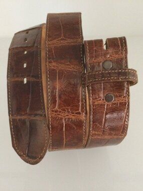 Jacob Hill Genuine Wild American Alligator Belt Size 36